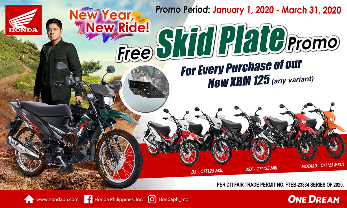 Hondaph New Year New Ride Free Skid Plate Promo